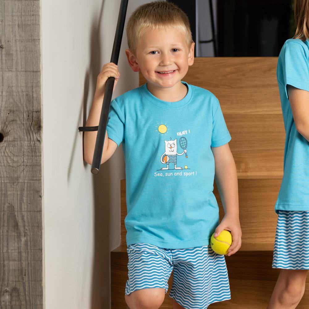 Kid - Short Pyjama - Bleu Azur