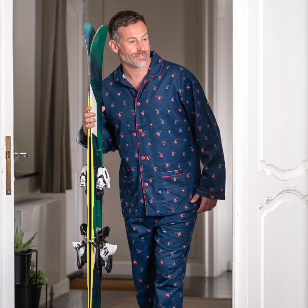 Pyjama flannelle - Homme - Bleu