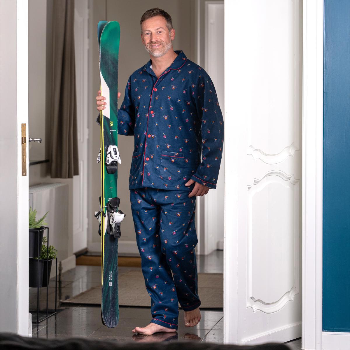 Pyjama flannelle - Homme - Bleu