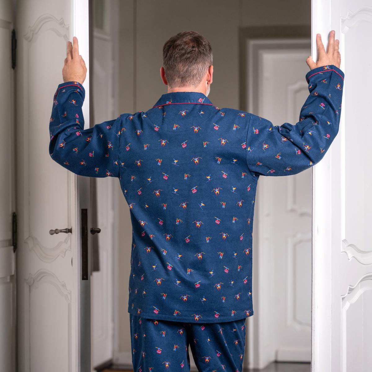 Pyjama flannelle - Homme - Bleu