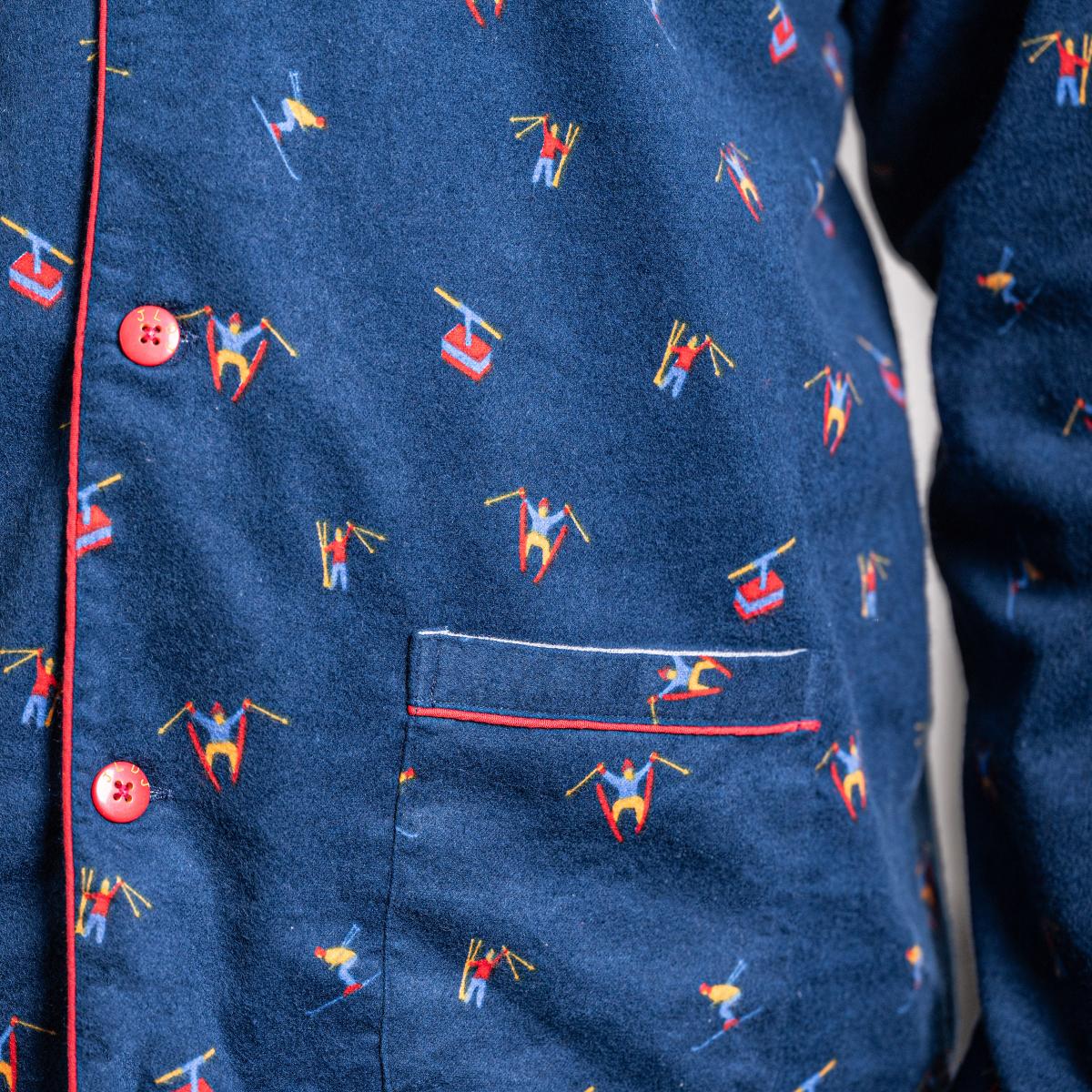 Pyjama flannelle - Homme - Bleu