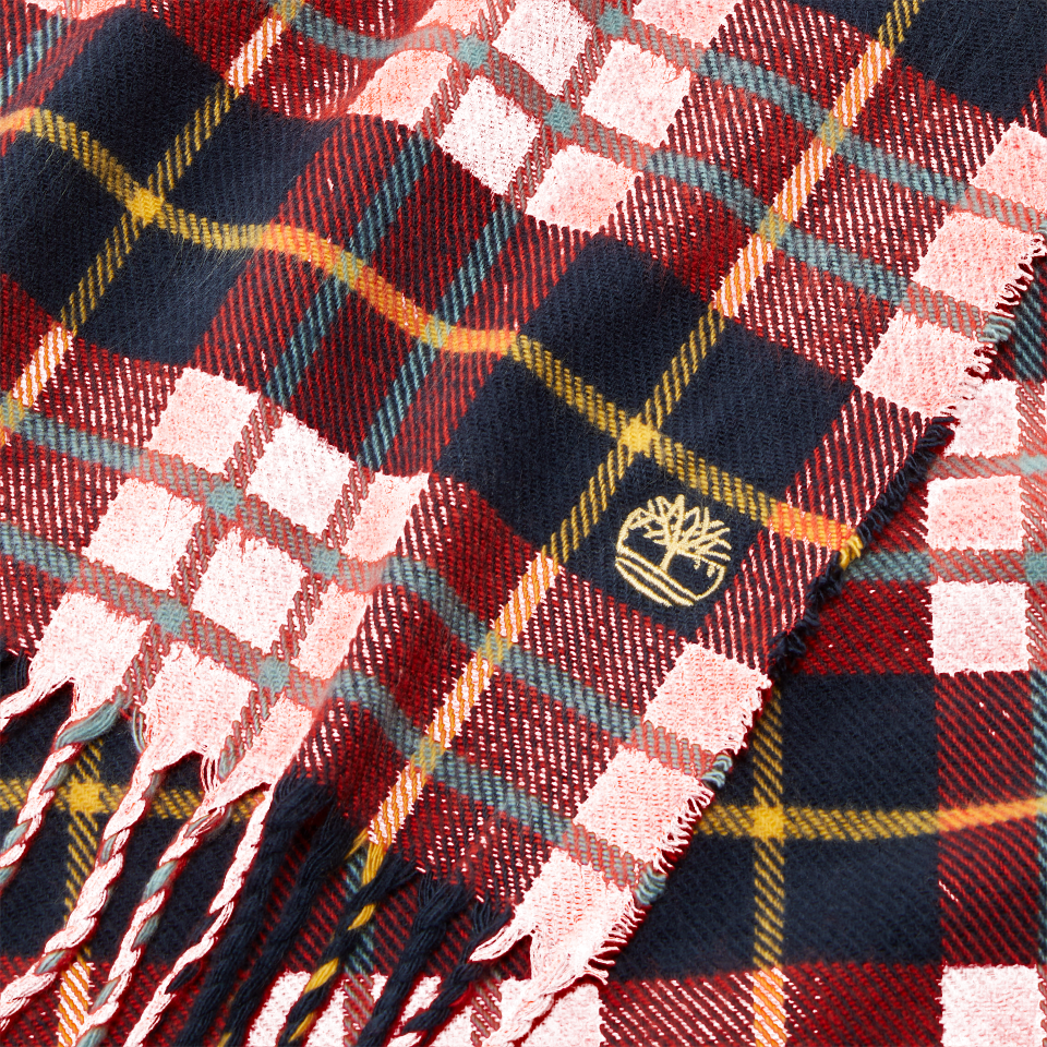 Plaid Smart Casual Scarf AURA ORANGE