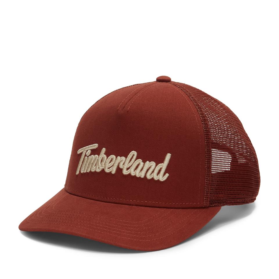 3D Embroidered Trucker Burnt Henna
