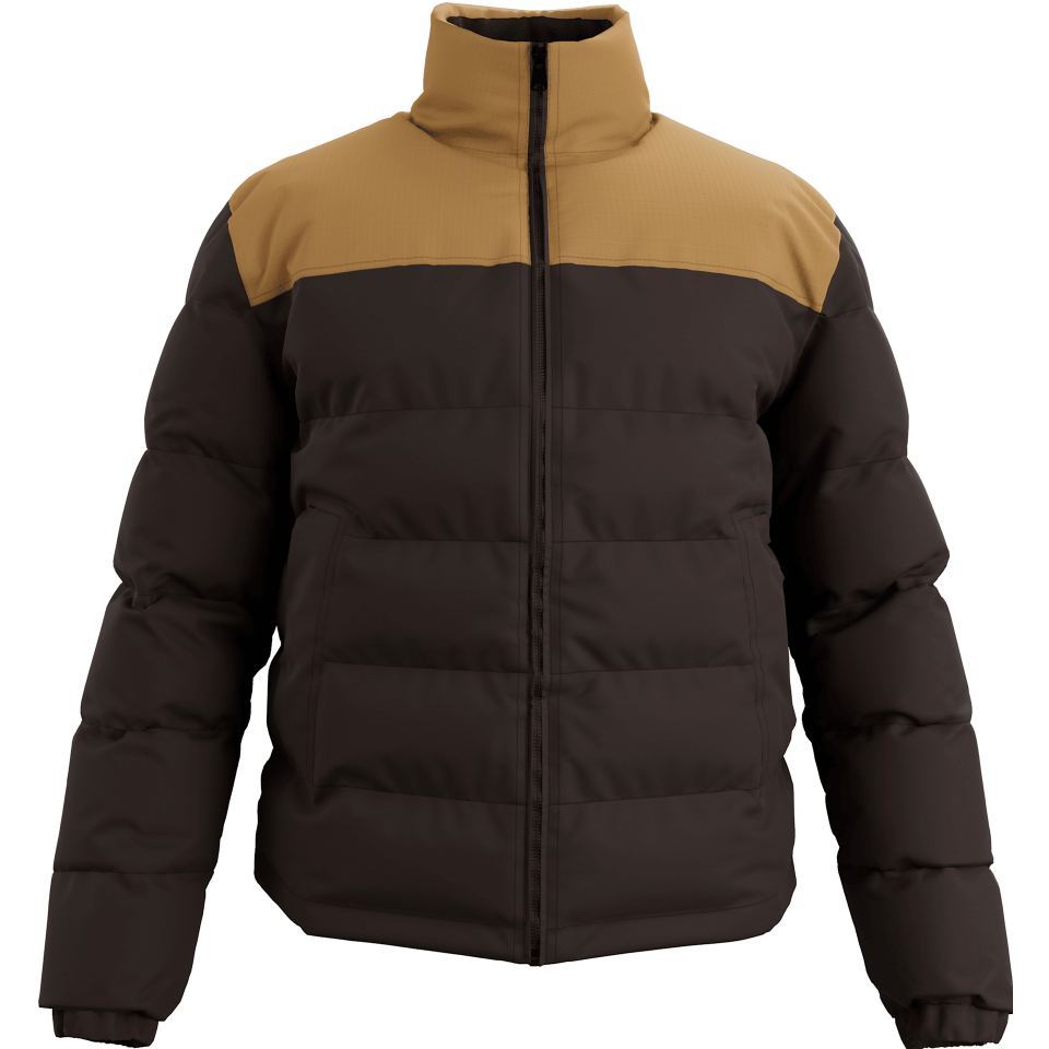 WELCH MOUNTAIN Durable Water Repellent Puffer Jacket WB-CHOCOLATE BROWN