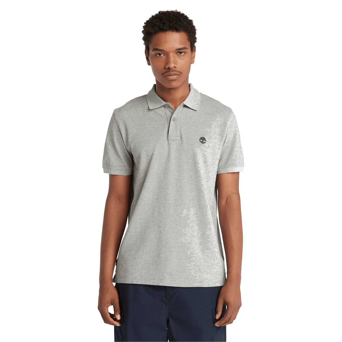 Millers River Pique Short Sleeve Polo Medium Grey Heather
