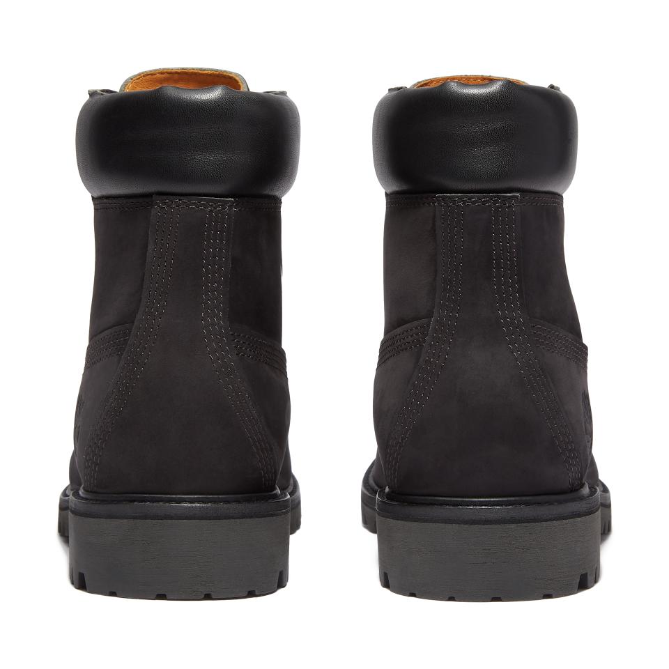 Timberland Premium 6 Inch Lace Up Waterproof Boot Black Nubuck