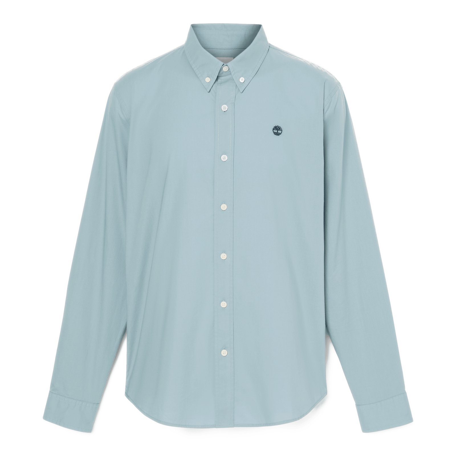 Saco River Solid Poplin Long Sleeve Shirt Citadel