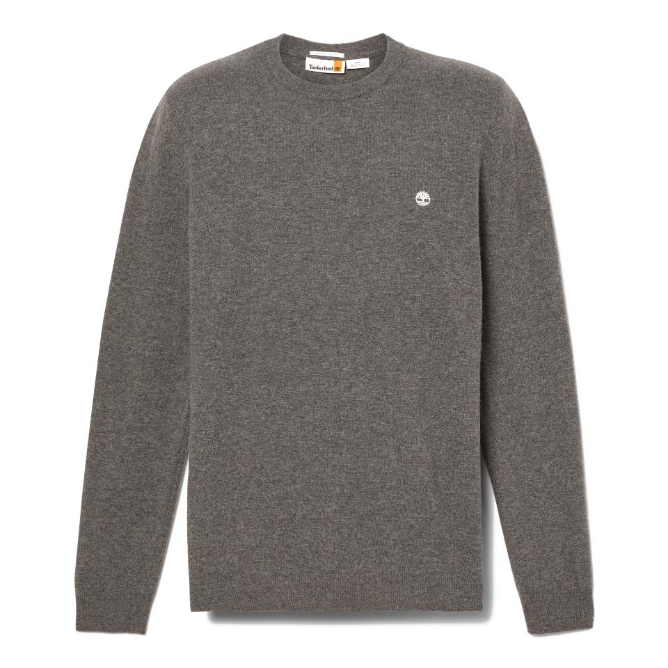 Cohas Brook Merino Crew Sweater Dark Grey Heather
