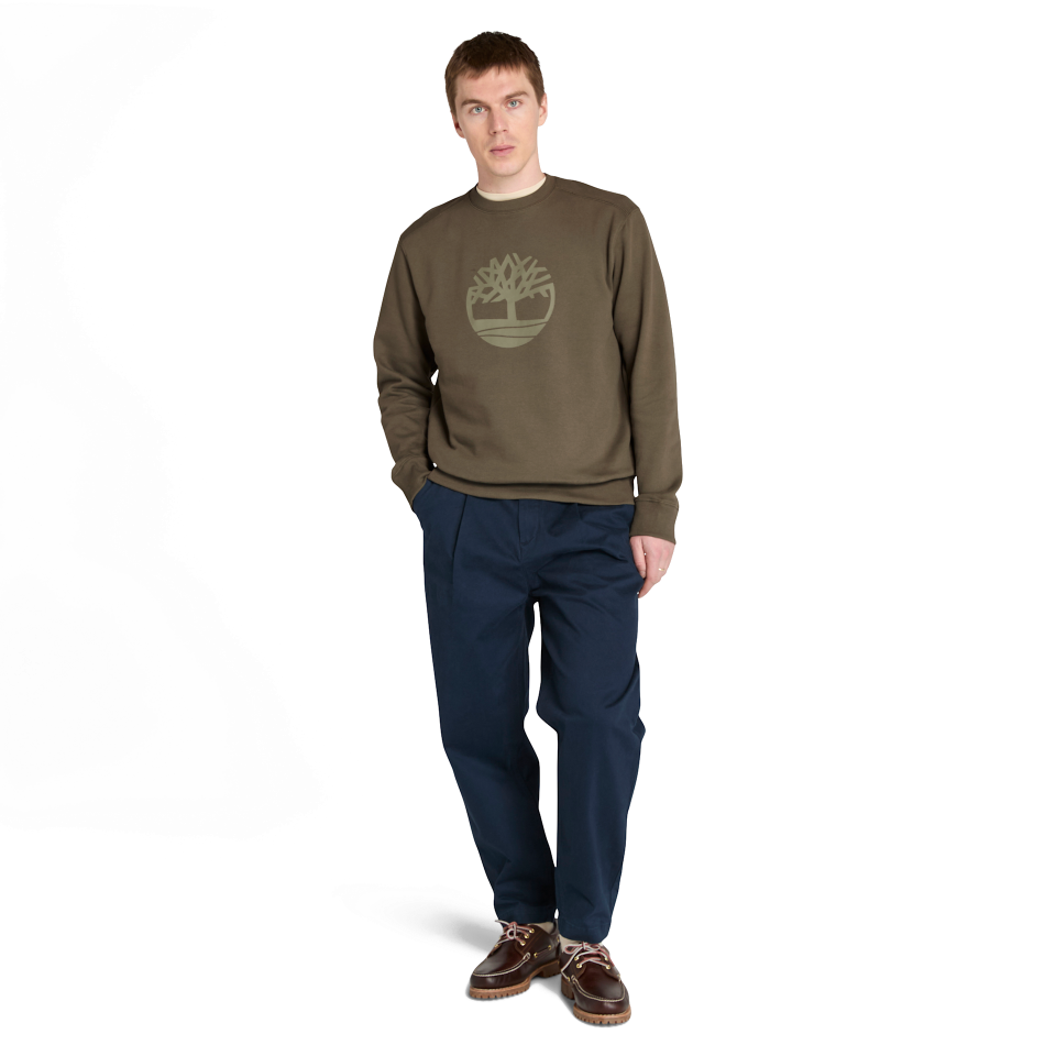 KENNEBEC RIVER Tree Logo Crew Neck Sweatshirt LEAF GREEN