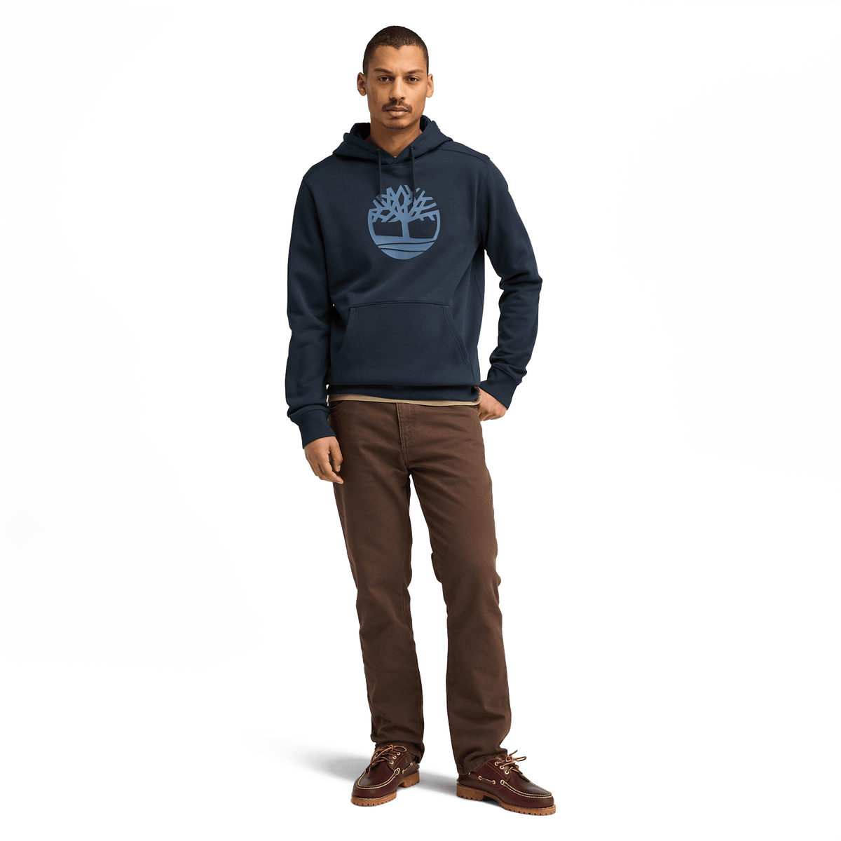 Kennebec River Tree Logo Hoodie Dark Sapphire