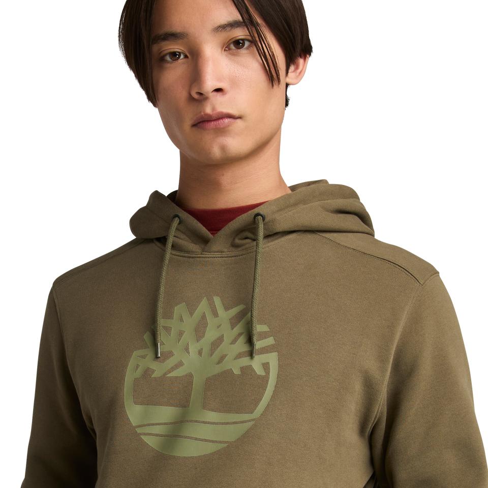 Kennebec River Tree Logo Hoodie Leaf Green