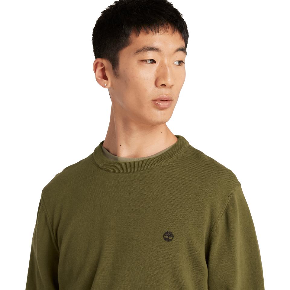 Williams River Cotton Yd Sweater Dark Olive