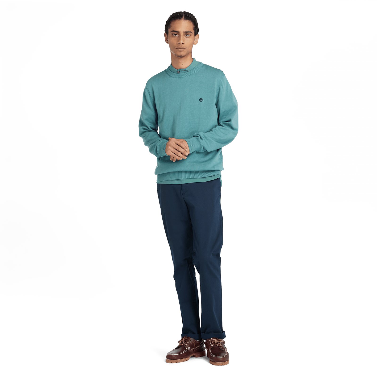 Williams River Cotton Yd Sweater Sea Pine