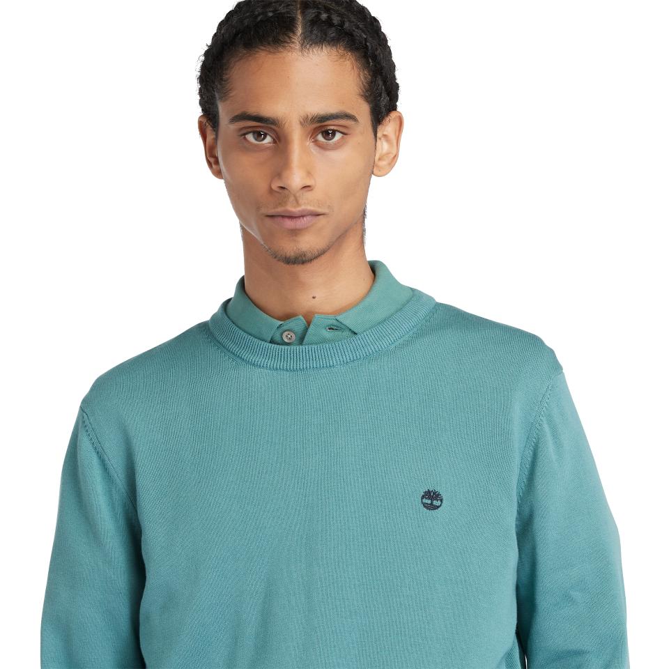 Williams River Cotton Yd Sweater Sea Pine