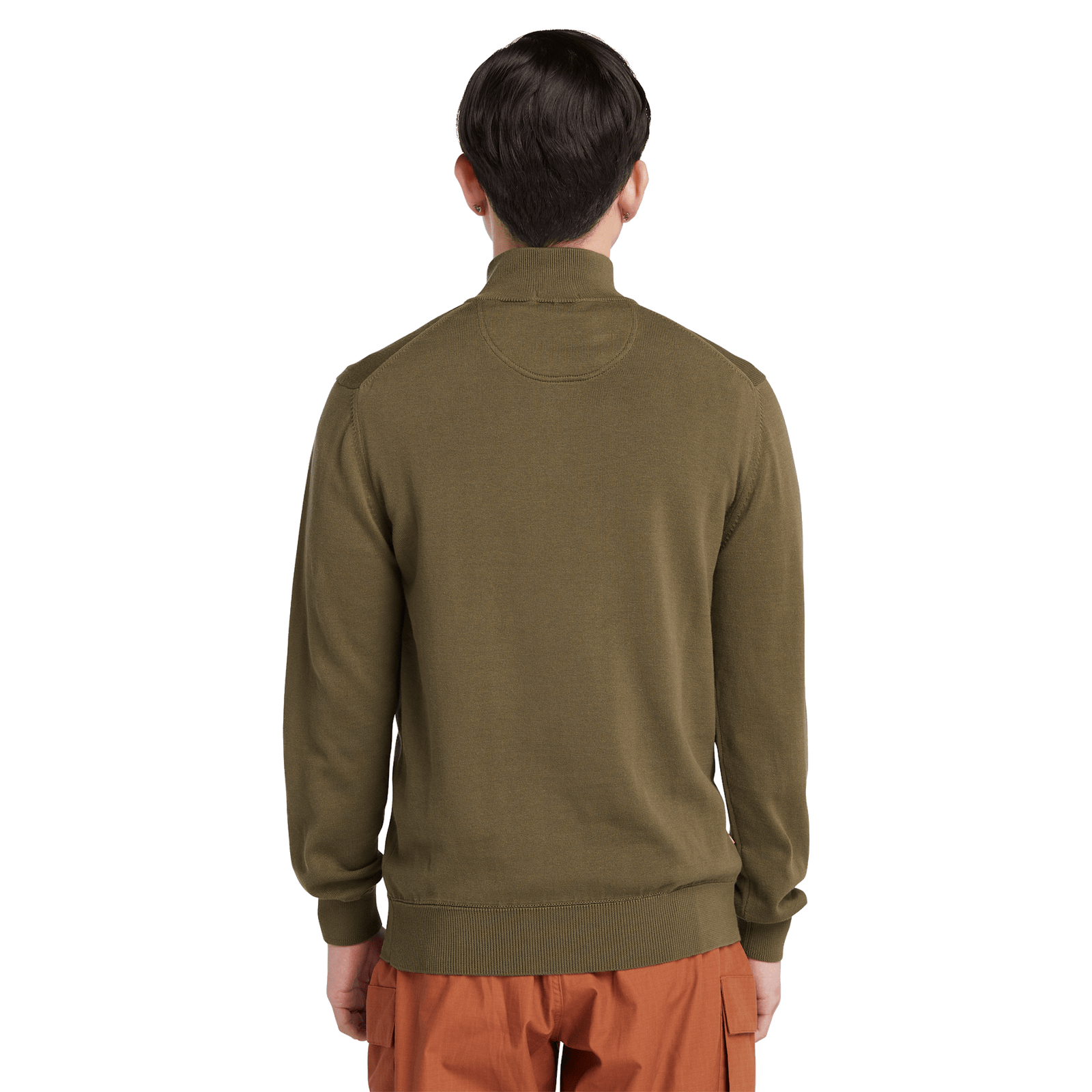 Williams River Cotton Yd 1/4 Zip Sweater Leaf Green