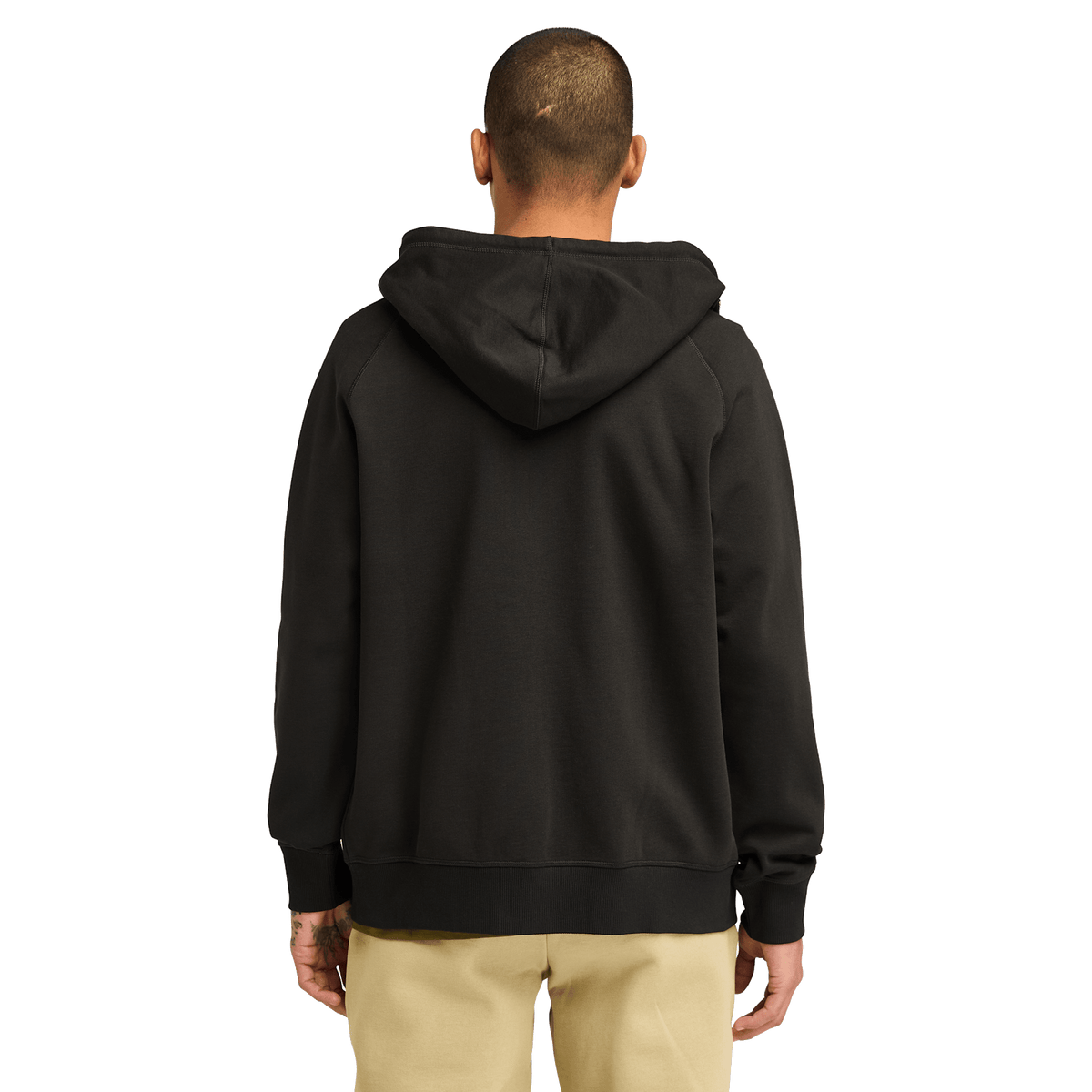Exeter River Brushed Back Full Zip Hoodie Black/Pavement