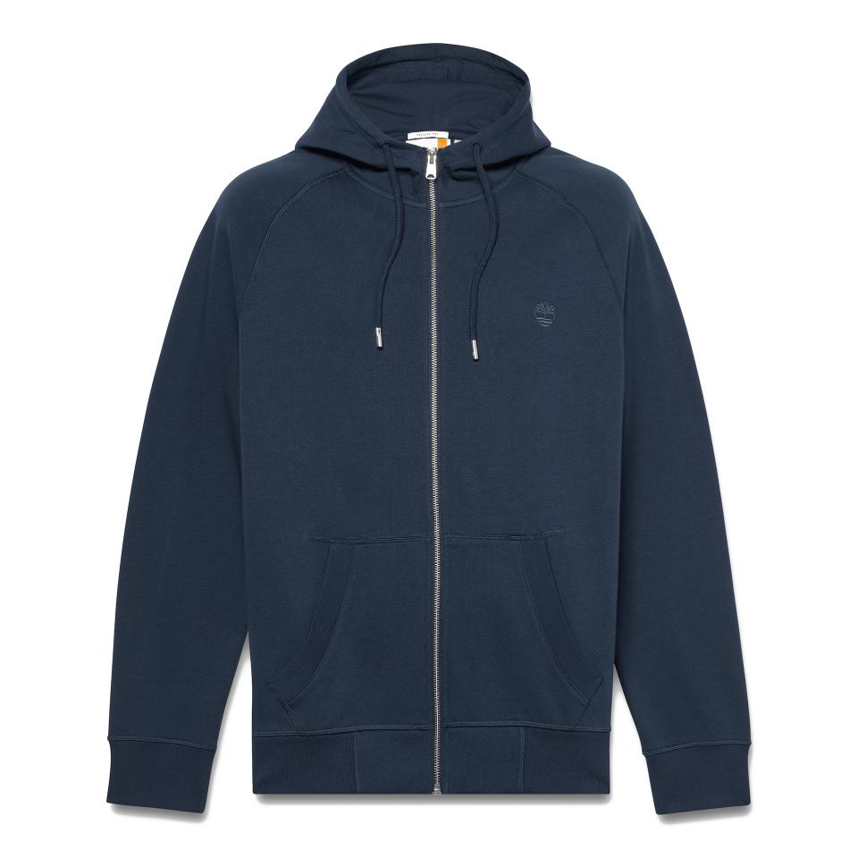 Exeter River Brushed Back Full Zip Hoodie Dark Sapphire/Dark Denim