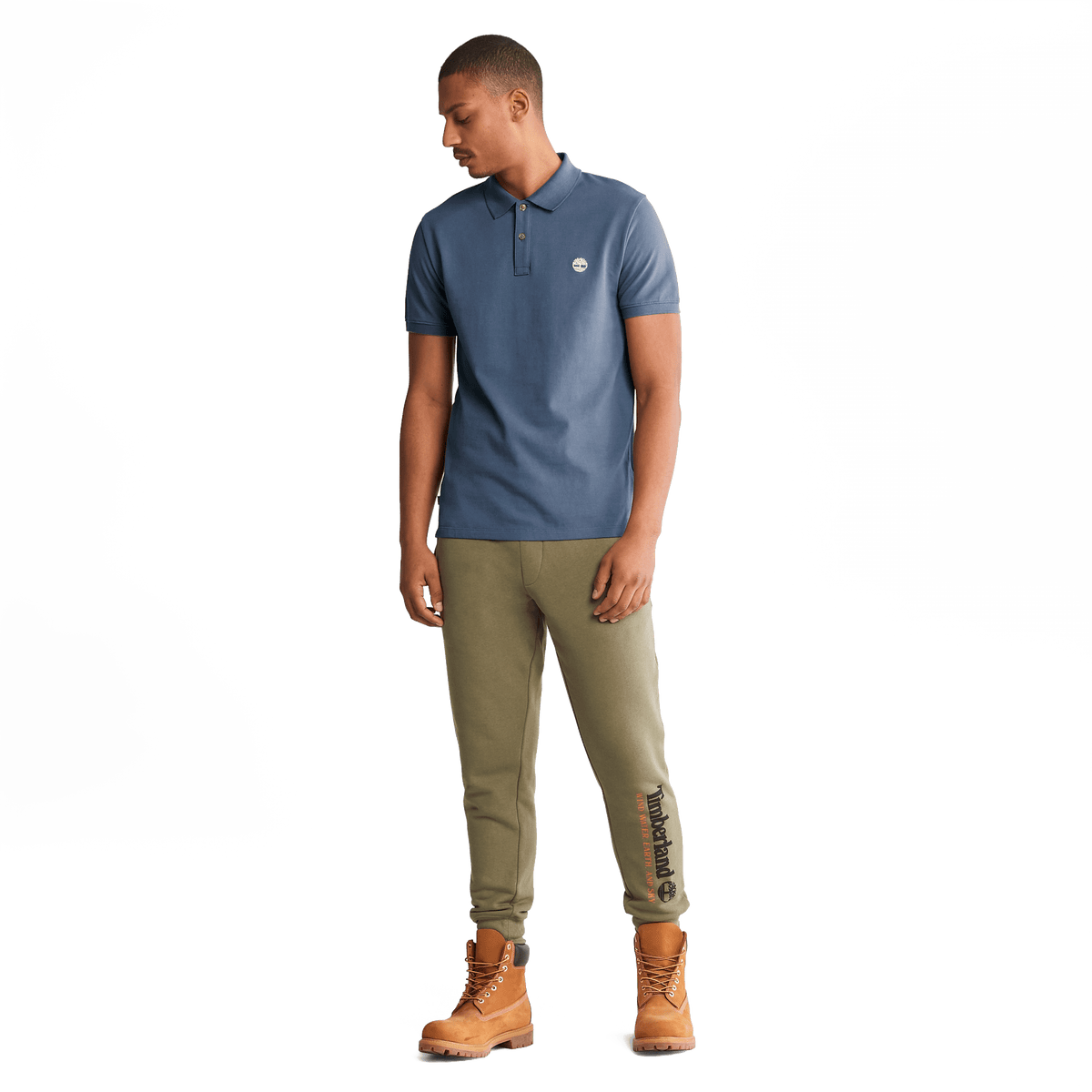 Oyster River Chest Logo Ss Polo (Slim) Dark Denim