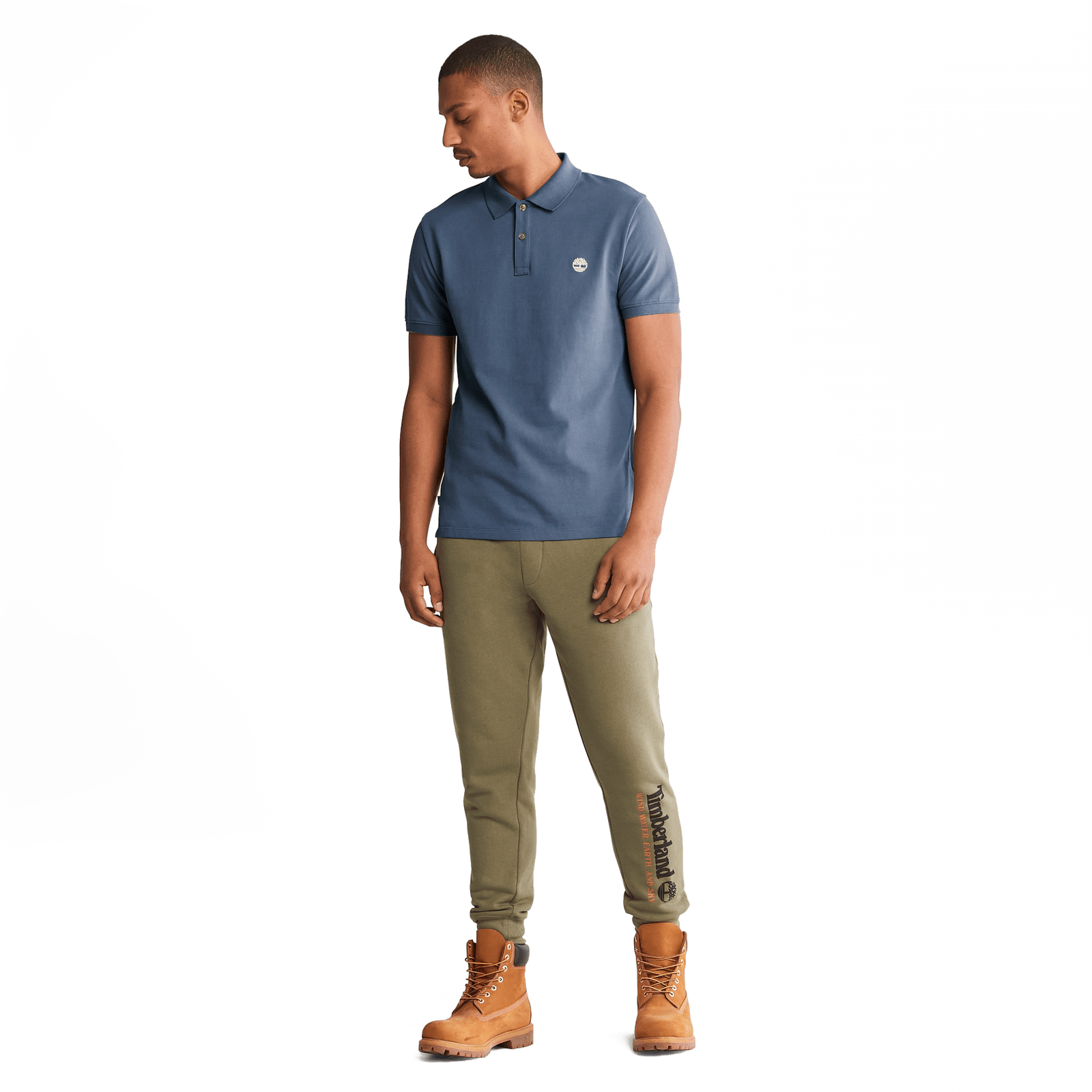 Oyster River Chest Logo Ss Polo (Slim) Dark Denim