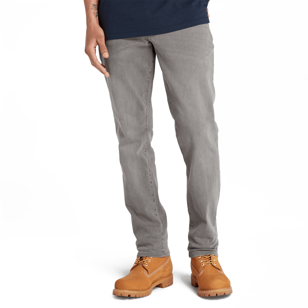 Stretch Black Denim Pant Carbon Grey