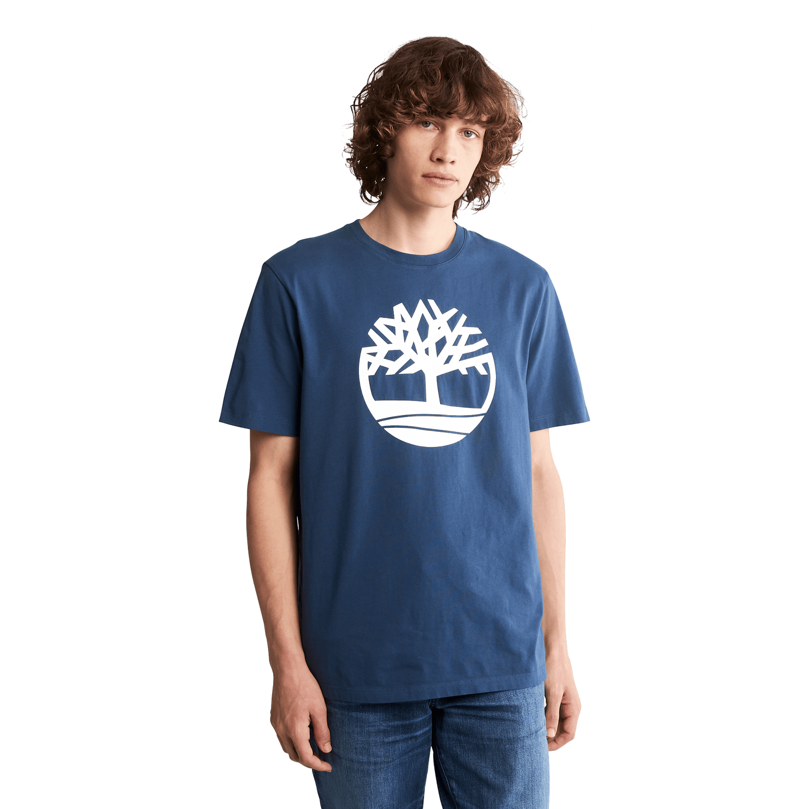 Kennebec River Tree Logo Short Sleeve Tee Dark Denim