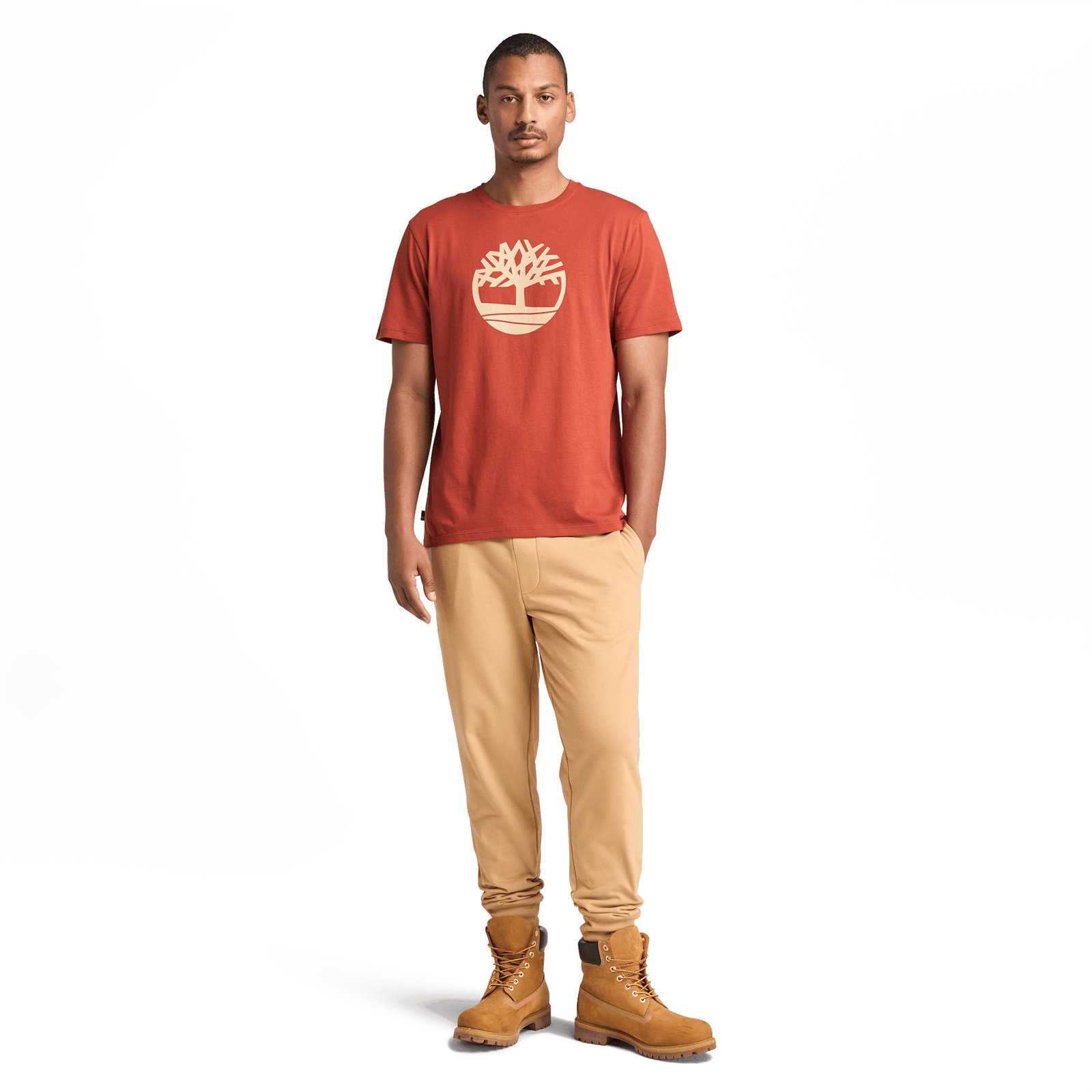 Kennebec River Tree Logo Short Sleeve Tee Burnt Henna