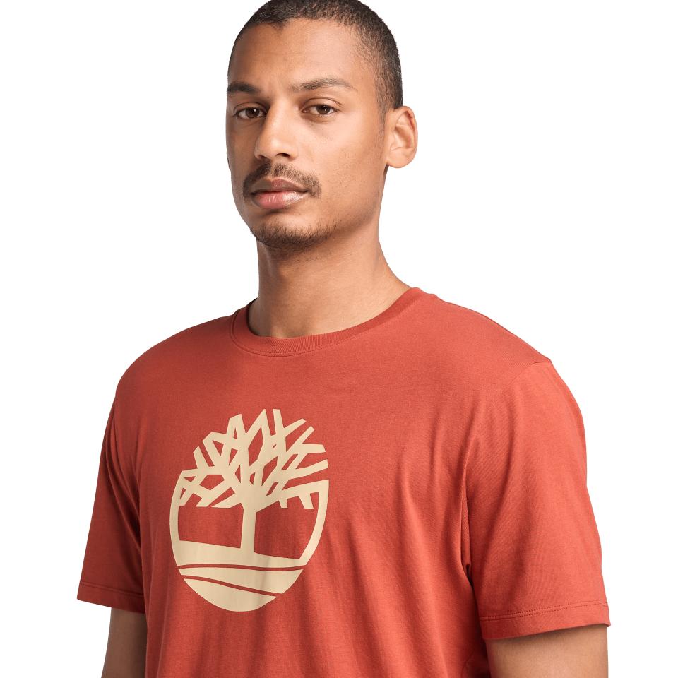 Kennebec River Tree Logo Short Sleeve Tee Burnt Henna