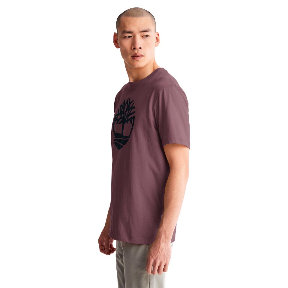 Tree Logo Short Sleeve Tee Eggplant