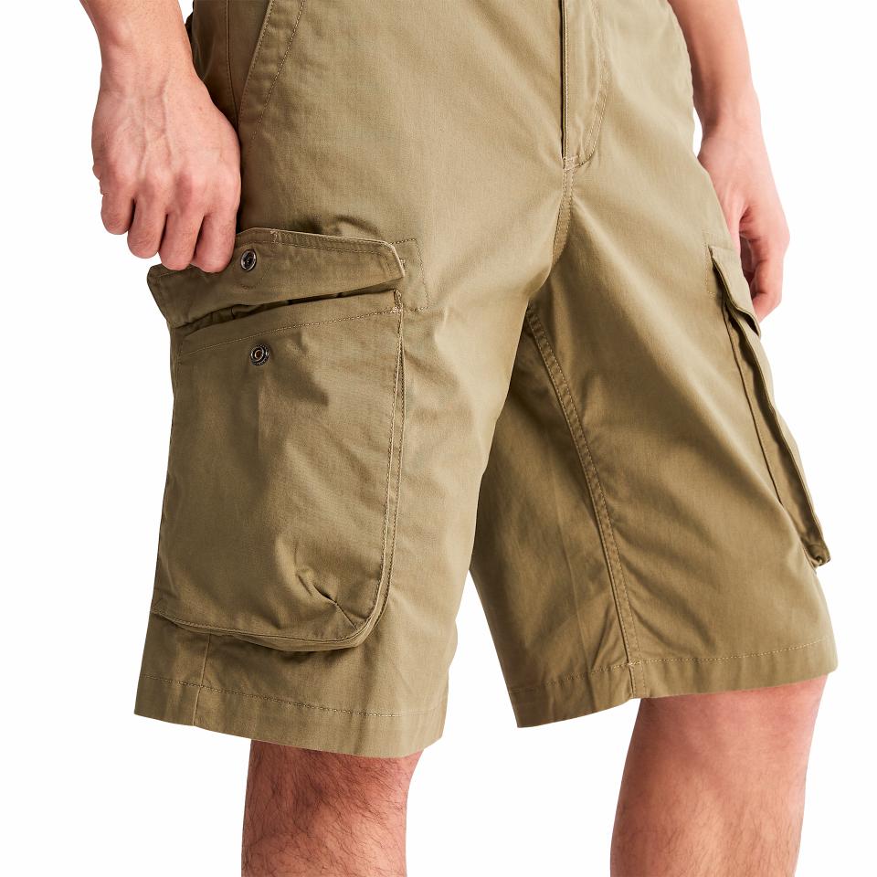 Twill Cargo Shorts Cassel Earth