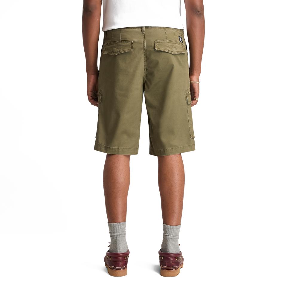 Twill Cargo Shorts Leaf Green