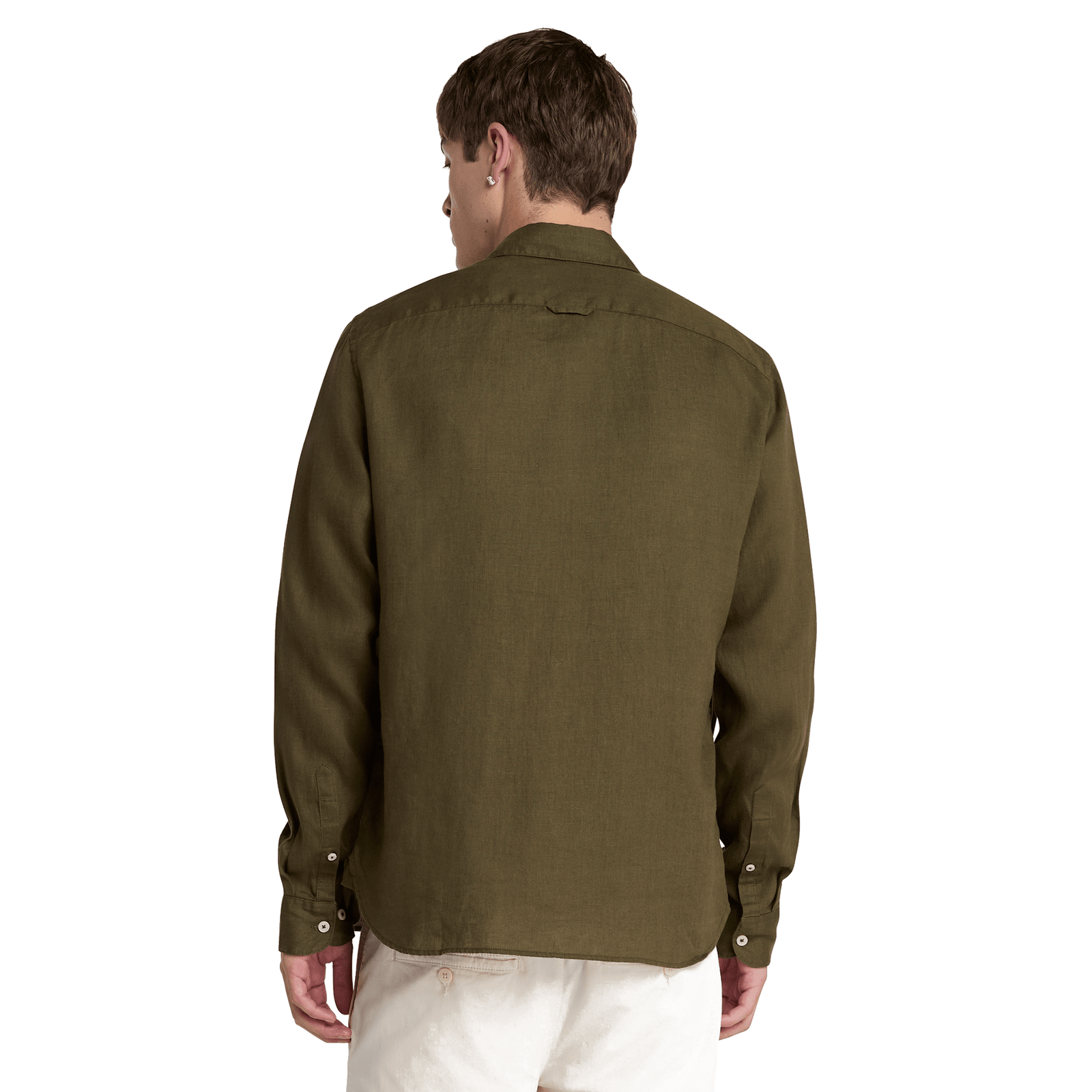 Mill Brook Linen Shirt Leaf Green