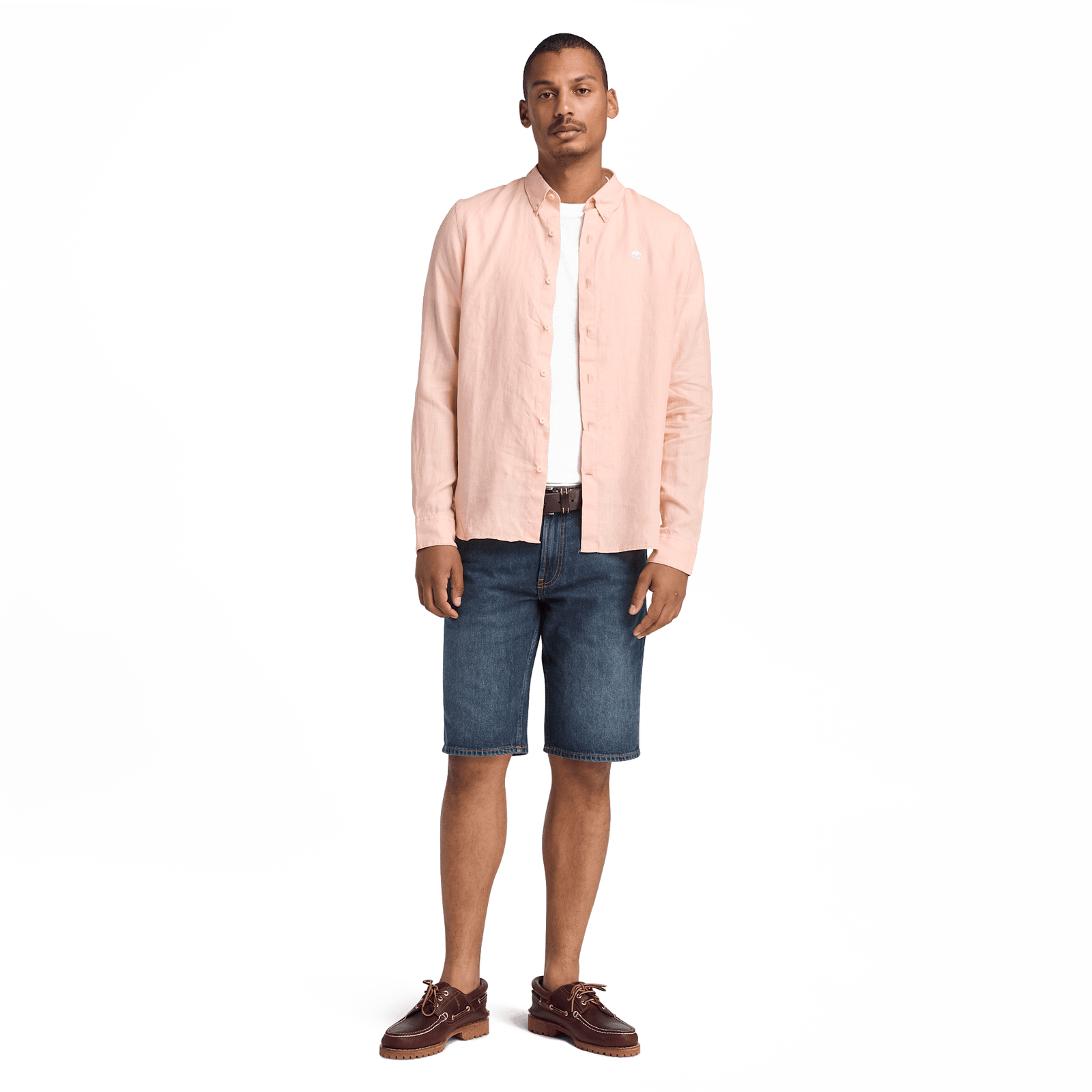 Mill Brook Linen Shirt Tropical Peach