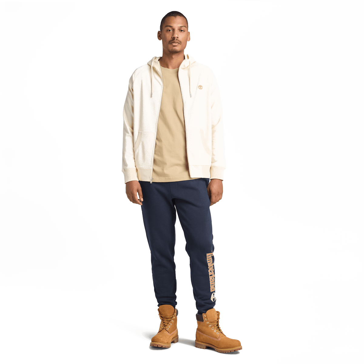 Exeter River Loopback Full Zip Hoodie White Smoke