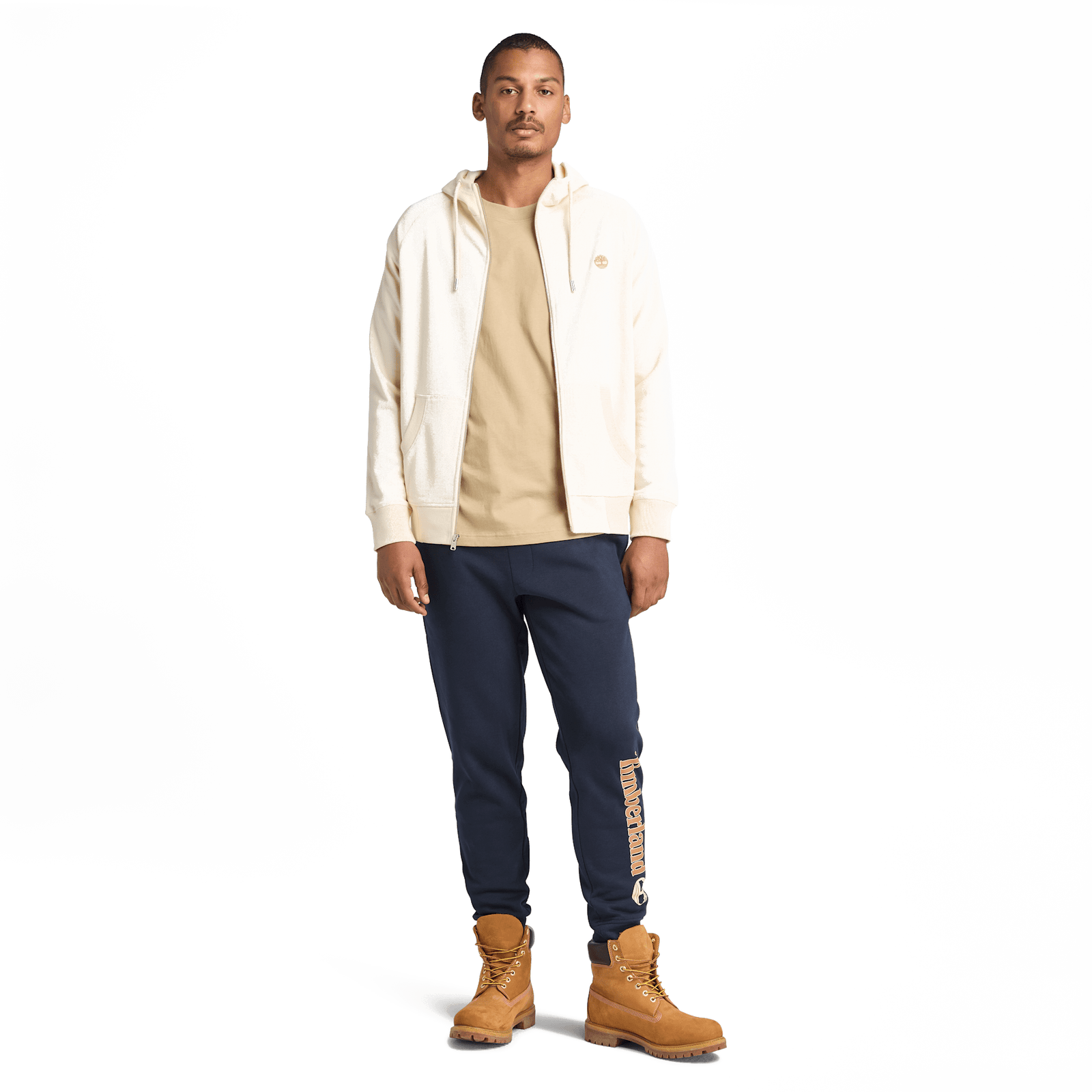 Exeter River Loopback Full Zip Hoodie White Smoke