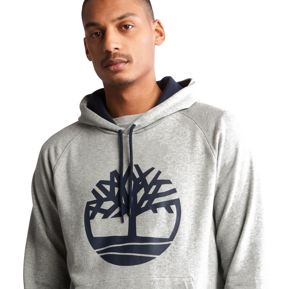 Northwood Tfo Tree Logo Loopback Hoodie Medium Grey Heather