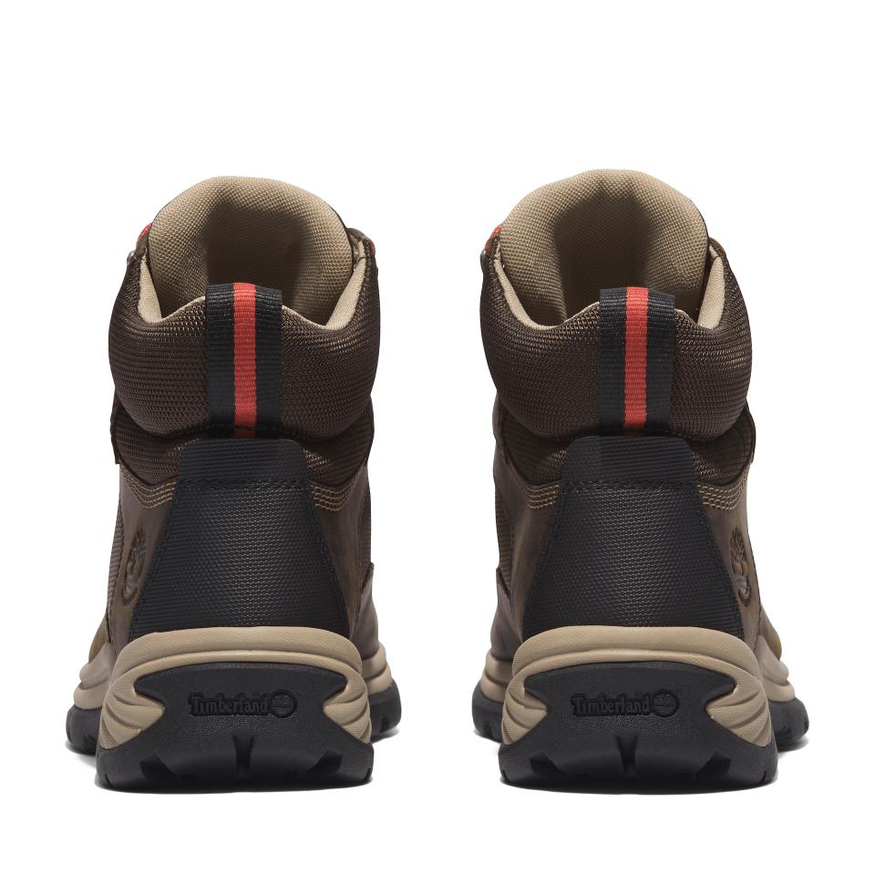 White Ledge Mid Lace Up Waterproof Hiking Boot Chocolate Brown