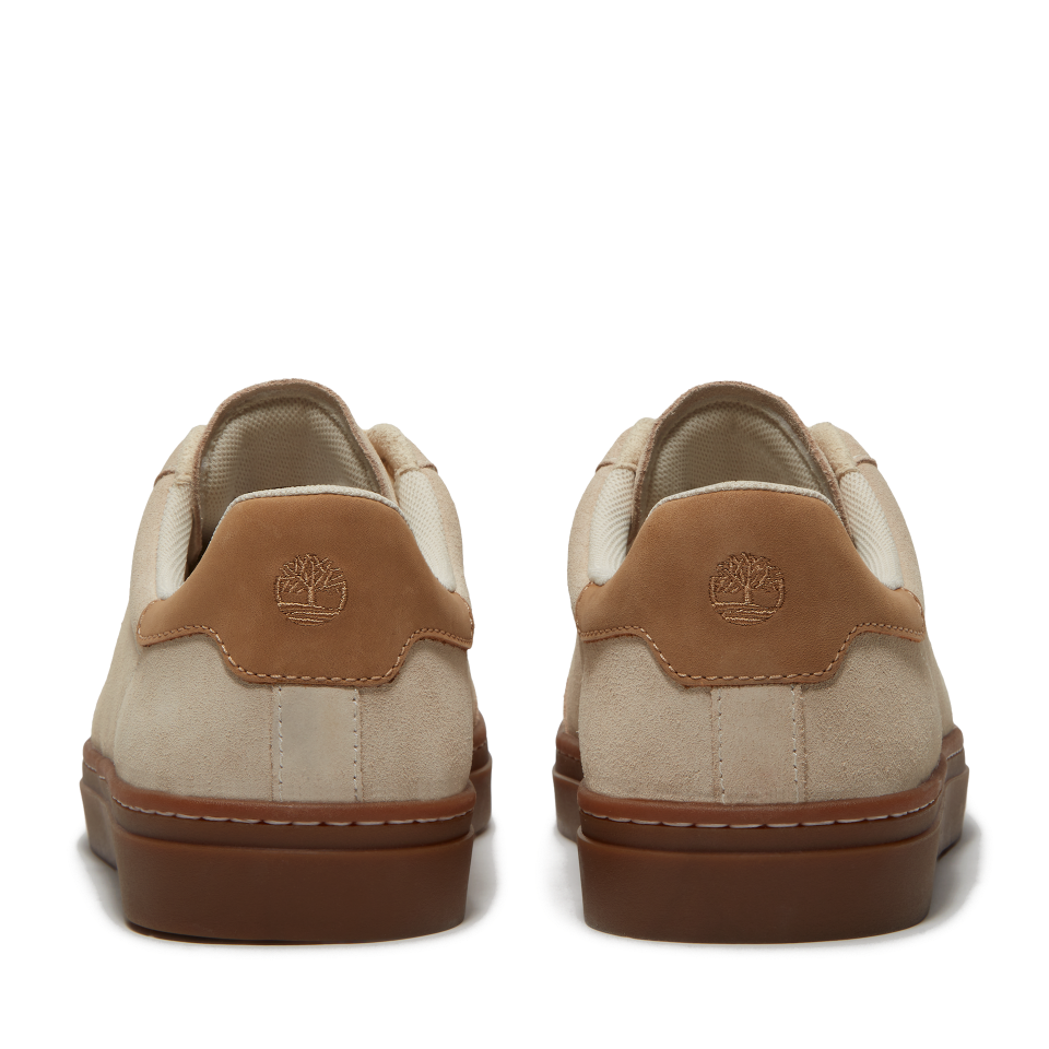 Lisbon Essential Low Lace Up Sneaker Natural Suede