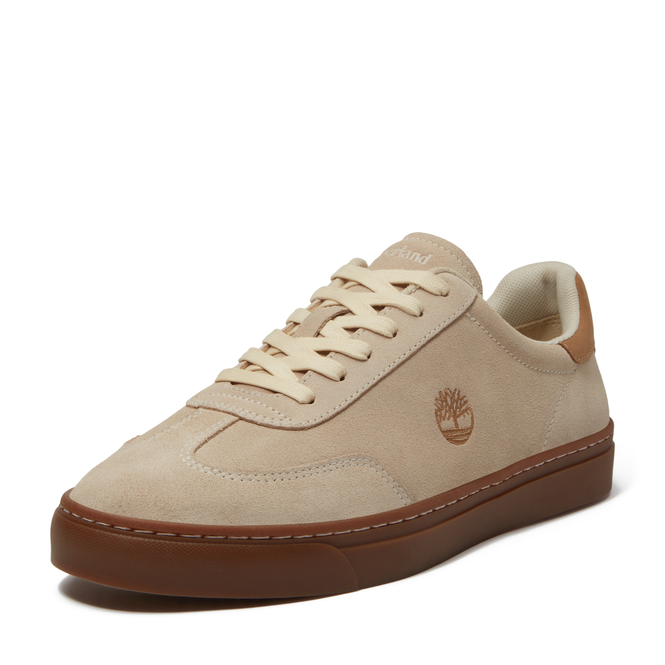 Lisbon Essential Low Lace Up Sneaker Natural Suede