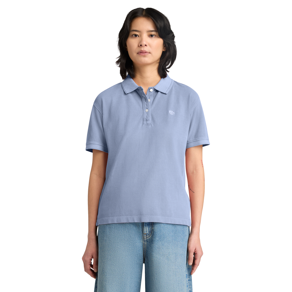 Short Sleeve Pique Polo GD STONE WASH