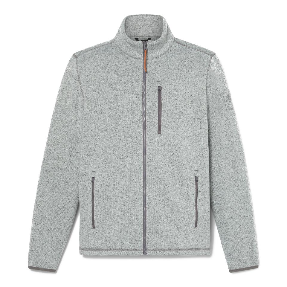 Melange Fleece Jacket Medium Grey Heather
