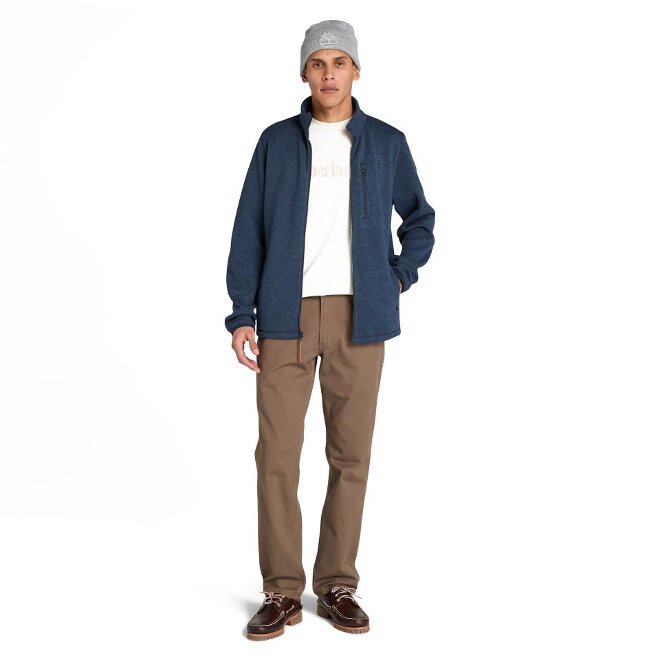 Melange Fleece Jacket Dark Sapphire Heather