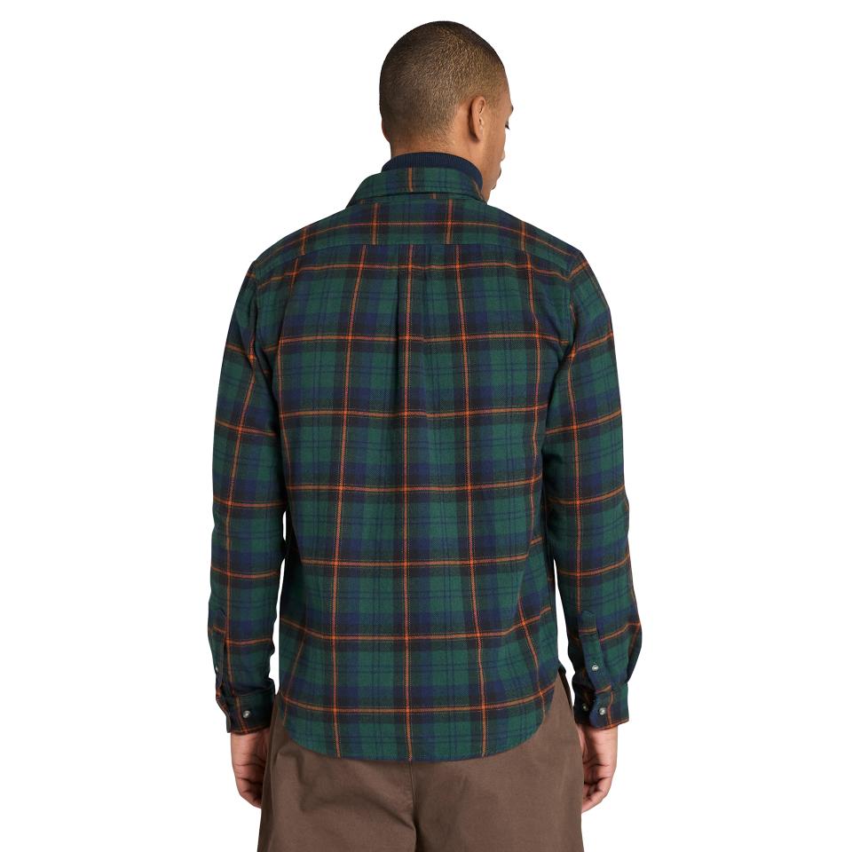 Midweight Flannel Check Shirt Green Gables Yd