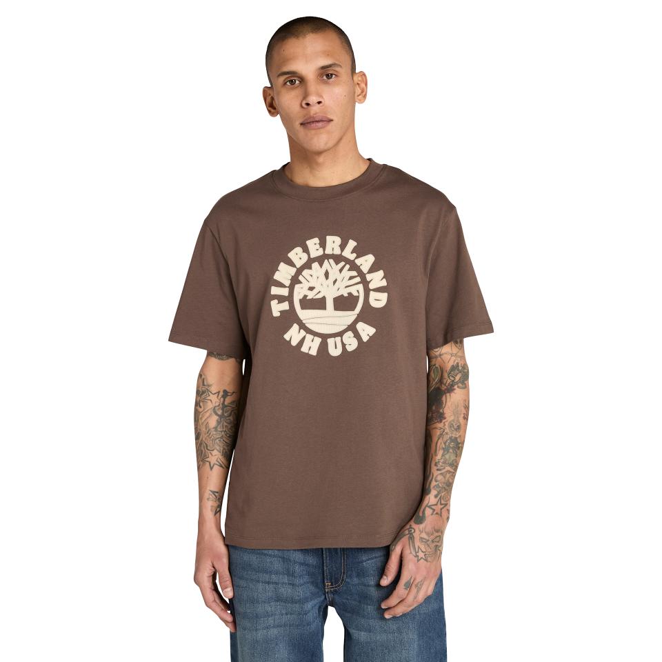 Holiday Front Graphic Ss Tee Chocolate Brown
