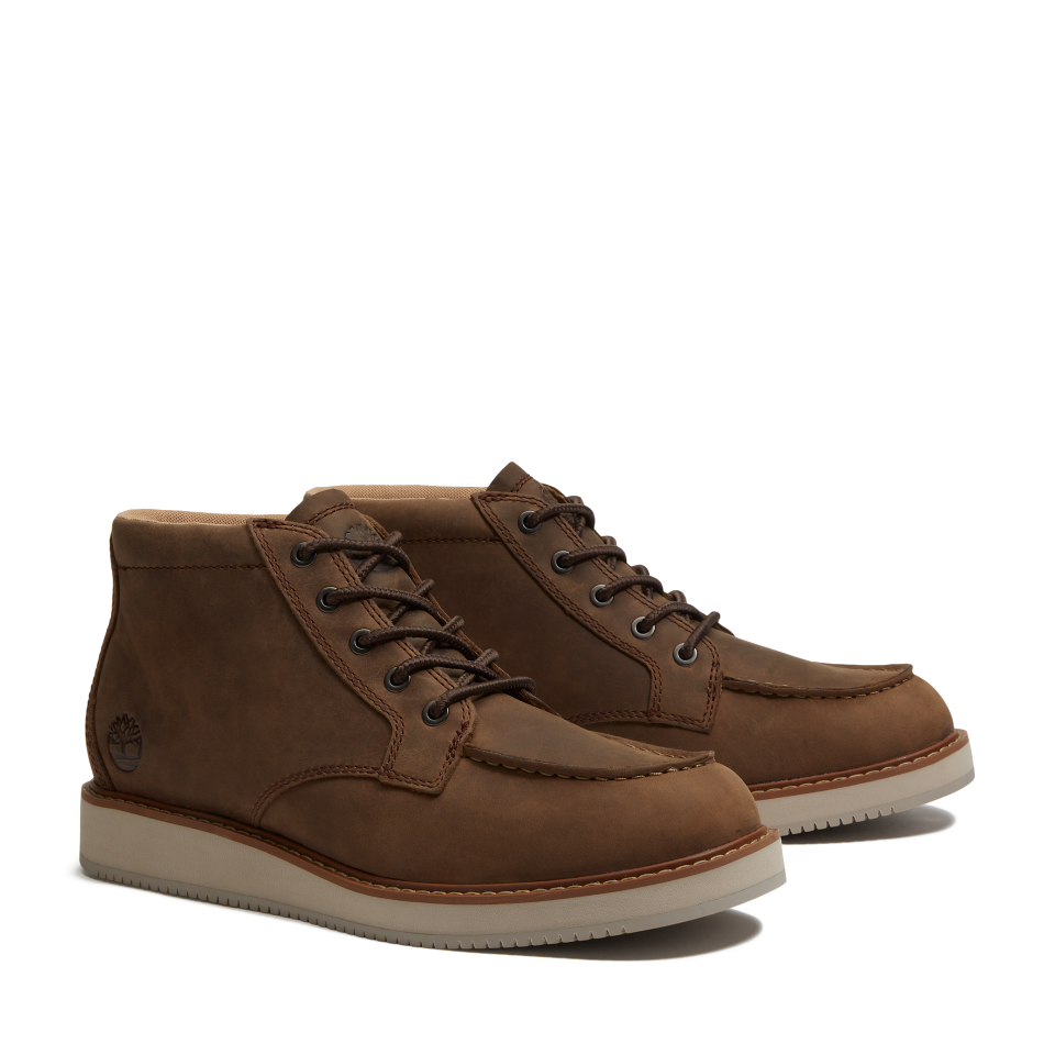 Redwood Edge Essntl Mid Lace Up Chukka Boot Dark Brown Full Grain