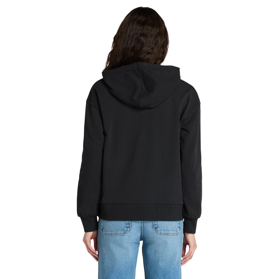 Stack Logo Loop Back Hoodie Black