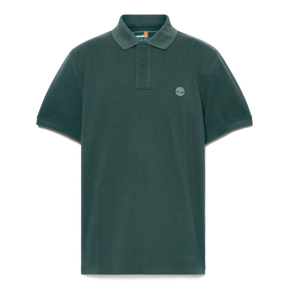Millers River Pique Short Sleeve Polo Green Gables