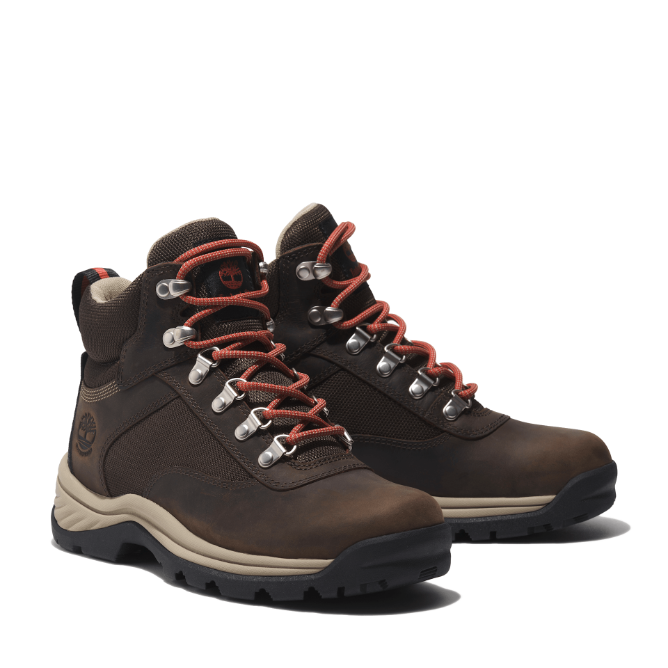 White Ledge Mid Lace Up Waterproof Hiking Boot Chocolate Brown