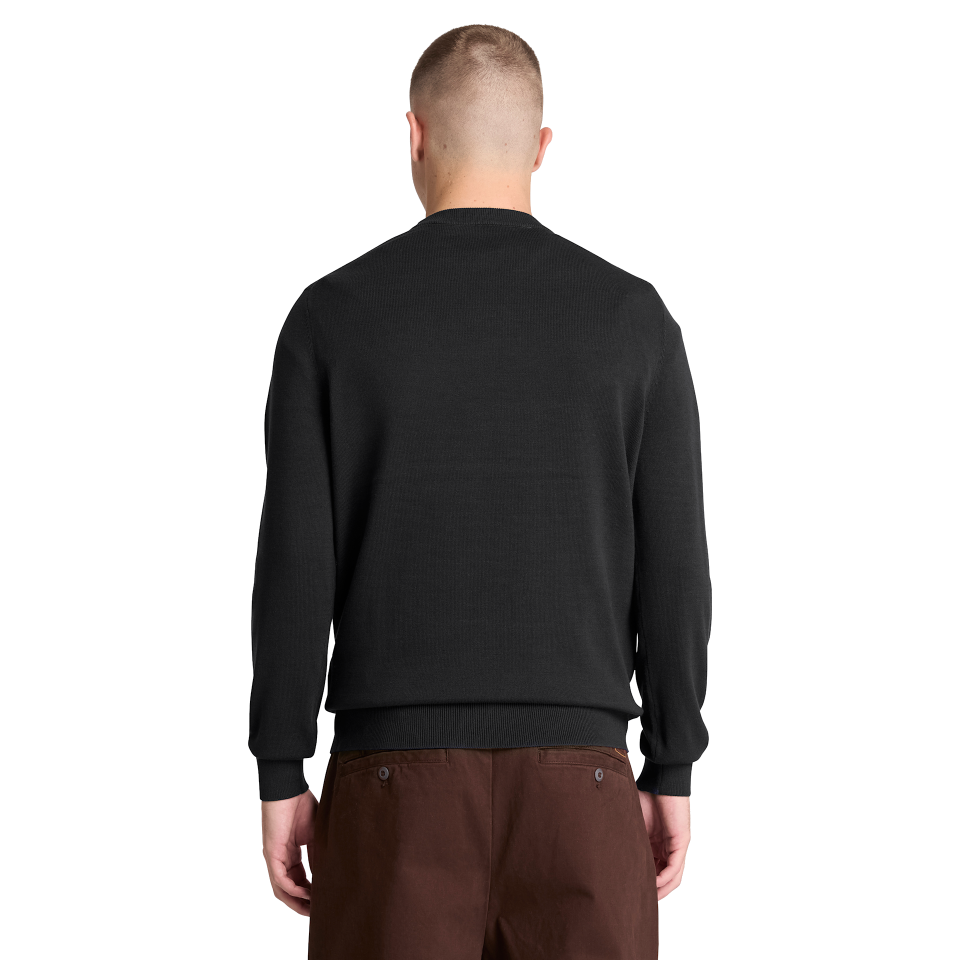 Oyster River Cotton Crewneck Sweater Black