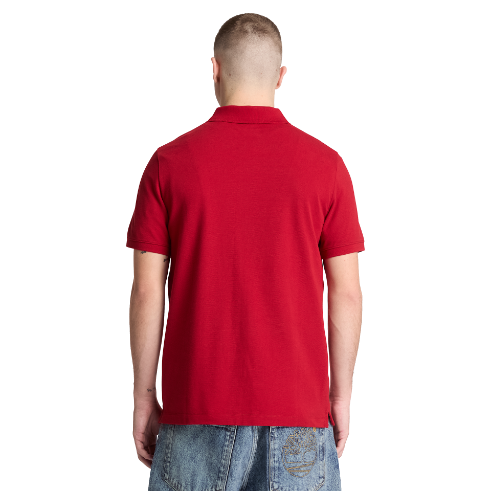 Oyster River Chest Logo Ss Polo (Reg) Rhythmic Red
