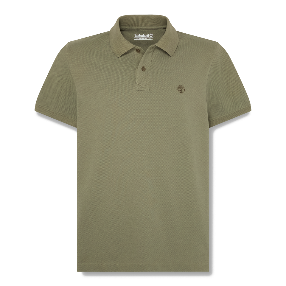 Oyster River Chest Logo Ss Polo (Slim) Deep Lichen Green